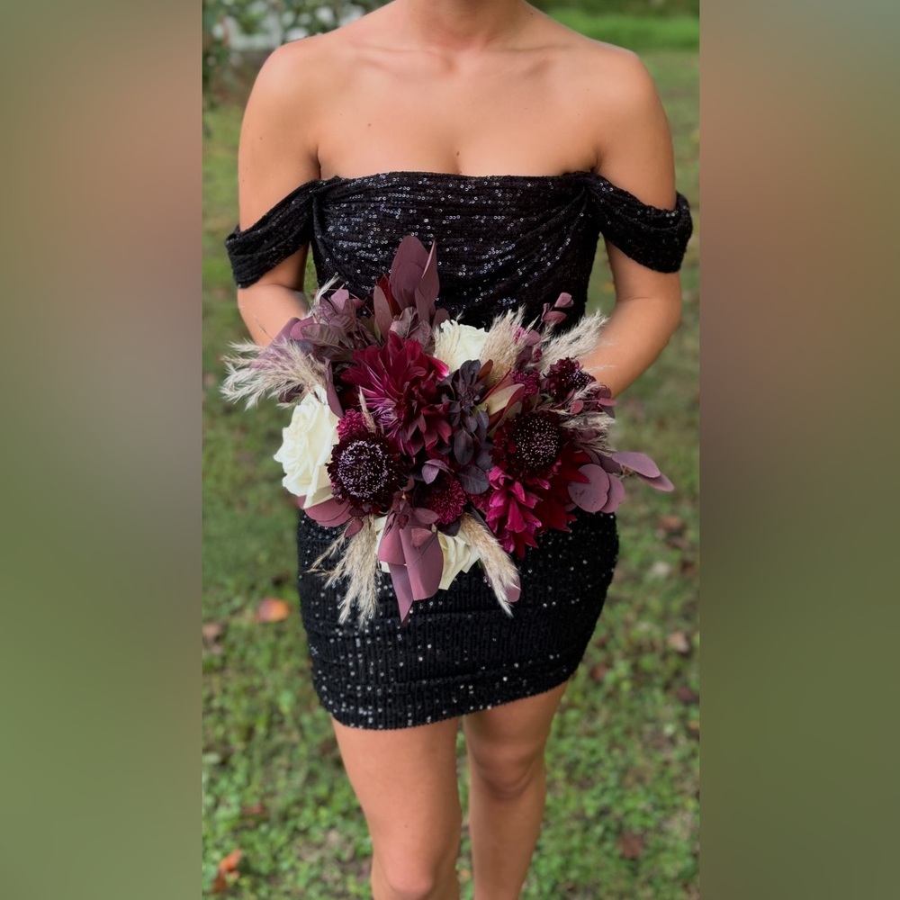 Black Mini Dress with Elegant Design